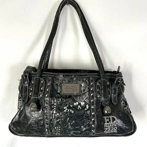 Ed Hardy | Bags | Ed Hardy Shoulder Bag 7829 Melrose Studded